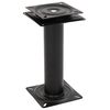 vidaXL Pedestal de asiento de barco con asiento giratorio 360&deg; acero