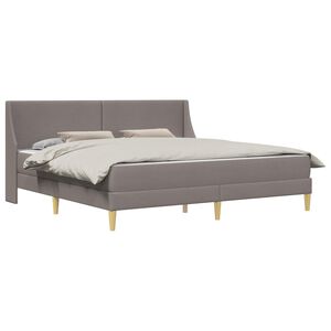 vidaXL Estructura de cama con colch&oacute;n con cabecera Poli&eacute;ster