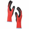 vidaXL Guantes de Trabajo 24 pcs Rojo y Negro 9 / l
