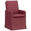 vidaXL Sillas de comedor 2 uds. tela Rojo vino tinto 57 x 67 x 98 cm