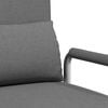 vidaXL Silla giratoria y sof&aacute; cama tela gris oscuro