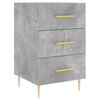 vidaXL Mesita de noche madera de ingenier&iacute;a gris hormig&oacute;n 40x40x66 cm