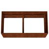 vidaXL Jardinera acero corten 200x40x40 cm