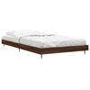 vidaXL Estructura de cama sin colch&oacute;n madera marr&oacute;n roble 90x200 cm