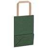 vidaXL Bolsas de papel con asas 50 uds verde 15x8x21 cm