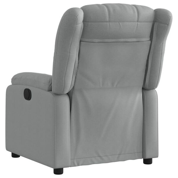 vidaXL Sill&oacute;n reclinable de tela gris claro