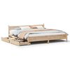 vidaXL Estructura de cama sin colch&oacute;n madera maciza de pino 180x200 cm