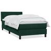 vidaXL Cama box spring con colch&oacute;n terciopelo verde oscuro 100x220 cm