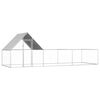 vidaXL Gallinero acero galvanizado 6x2x2 m