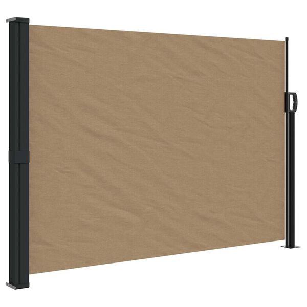 vidaXL Toldo lateral retráctil gris taupe 140x600 cm