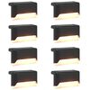 vidaXL Luces solares exteriores con pico de tierra 8 uds. 4,5 cm