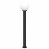 vidaXL Baliza de luz de 120 cm, color negro, IP44