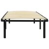 vidaXL Estructura de cama sin colchón metal negro 90x200 cm