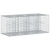 vidaXL Cama elevada de gavi&oacute;n 140 x 60 x 55 cm Acero Galvanizado