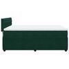 vidaXL Cama box spring con colch&oacute;n terciopelo verde oscuro 140x190 cm