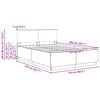 vidaXL Estructura de cama con cabecera Roble Sonoma 150 x 200 cm