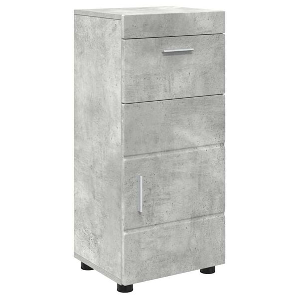 vidaXL Juego de Muebles de Ba&ntilde;o TULUM Gris Concreto 37 x 31,5 x 82 cm