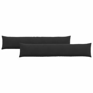 vidaXL Cojines de sof&aacute; 2 pcs Negro 200 x 40 cm Tela de pana