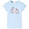 vidaXL Camiseta infantil azul claro 116