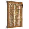 vidaXL Puerta de jard&iacute;n acero corten dise&ntilde;o bamb&uacute; 85x125 cm