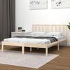 vidaXL Estructura de cama madera maciza de pino 120x190 cm