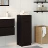 vidaXL Gabinete de Ba&ntilde;o con caj&oacute;n Roble negro 32 x 34 x 90 cm