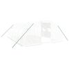 vidaXL Invernadero con estructura de acero blanco 24 m&sup2; 6x4x2 m