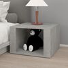 vidaXL Mesita de noche madera contrachapada gris hormigón 57x55x36 cm
