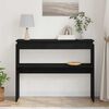vidaXL Mesa Consola Roble Negro 80 x 30 x 102 cm Madera de ingenier&iacute;a