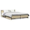 vidaXL Cama con cajones madera de ingenier&iacute;a roble Sonoma 120x190 cm