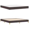 vidaXL Cama tipo Box Spring Marr&oacute;n Oscuro 180 x 200 cm tela