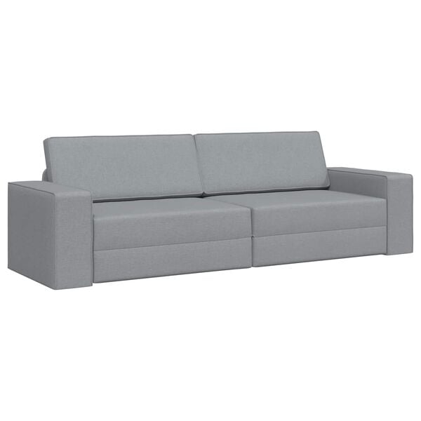 vidaXL Sof&aacute; cama 200cm Gris Claro tela