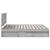 vidaXL Estructura de cama con cabecera Gris Sonoma 200 x 200 cm