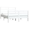 vidaXL Estructura de cama madera maciza de pino blanca 150x200 cm