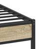 vidaXL Estructura de cama sin colchón madera roble Sonoma 80x200 cm