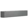 vidaXL Jardinera arriate acero galvanizado gris 368x80x68 cm