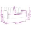 vidaXL Sof&aacute; Loveseat terciopelo rosa 109 cm