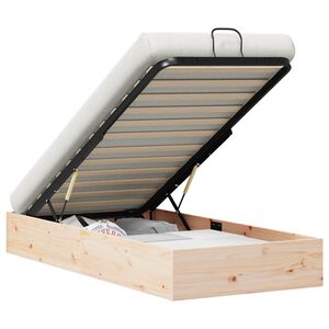 vidaXL Estructura de Cama Ottoman con Almacenamiento Natural