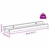 vidaXL Estante de pared 2 pcs Rojo 40 x 9 x 3 cm Madera de ingenier&iacute;a