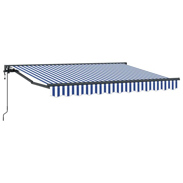 vidaXL Toldo Retr&aacute;ctil El&eacute;ctrico Azul y 2,5 x 2 m