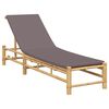 vidaXL Tumbona con cojines 55x199x30 cm bamb&uacute;