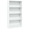 vidaXL Estanter&iacute;a de madera de ingenier&iacute;a blanca 80x24x143 cm