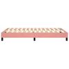 vidaXL Estructura de cama con somier terciopelo rosa 120x200 cm