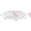 vidaXL Tablero de mesa octogonal madera maciza de acacia 70x70x2 cm