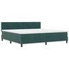 vidaXL Cama tipo Box Spring Verde oscuro 200 x 200 cm Terciopelo