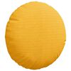 vidaXL Cojines para asiento 2 pcs Amarillo Claro &Oslash; 30 cm Tela de pana