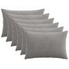 vidaXL Funda de almohada 6 pcs HEERLEN Gris Claro 50 x 70 cm pana