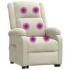 vidaXL Sill&oacute;n de masaje elevable terciopelo color crema