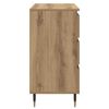 vidaXL Vitrina Roble artesanal 60 x 35 x 70 cm Madera contrachapada