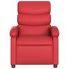 vidaXL Sill&oacute;n de masaje reclinable cuero sint&eacute;tico rojo